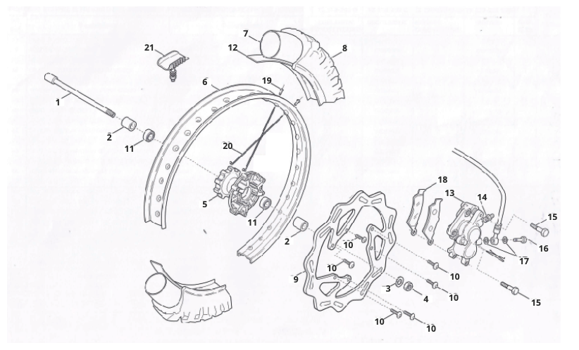 IrXudOk2vw_5 - Roue Avant (CABALLERO 125-200 LIQUID COOLED MY 2008 : 2009 - REGOLARITà - MOTARD).png